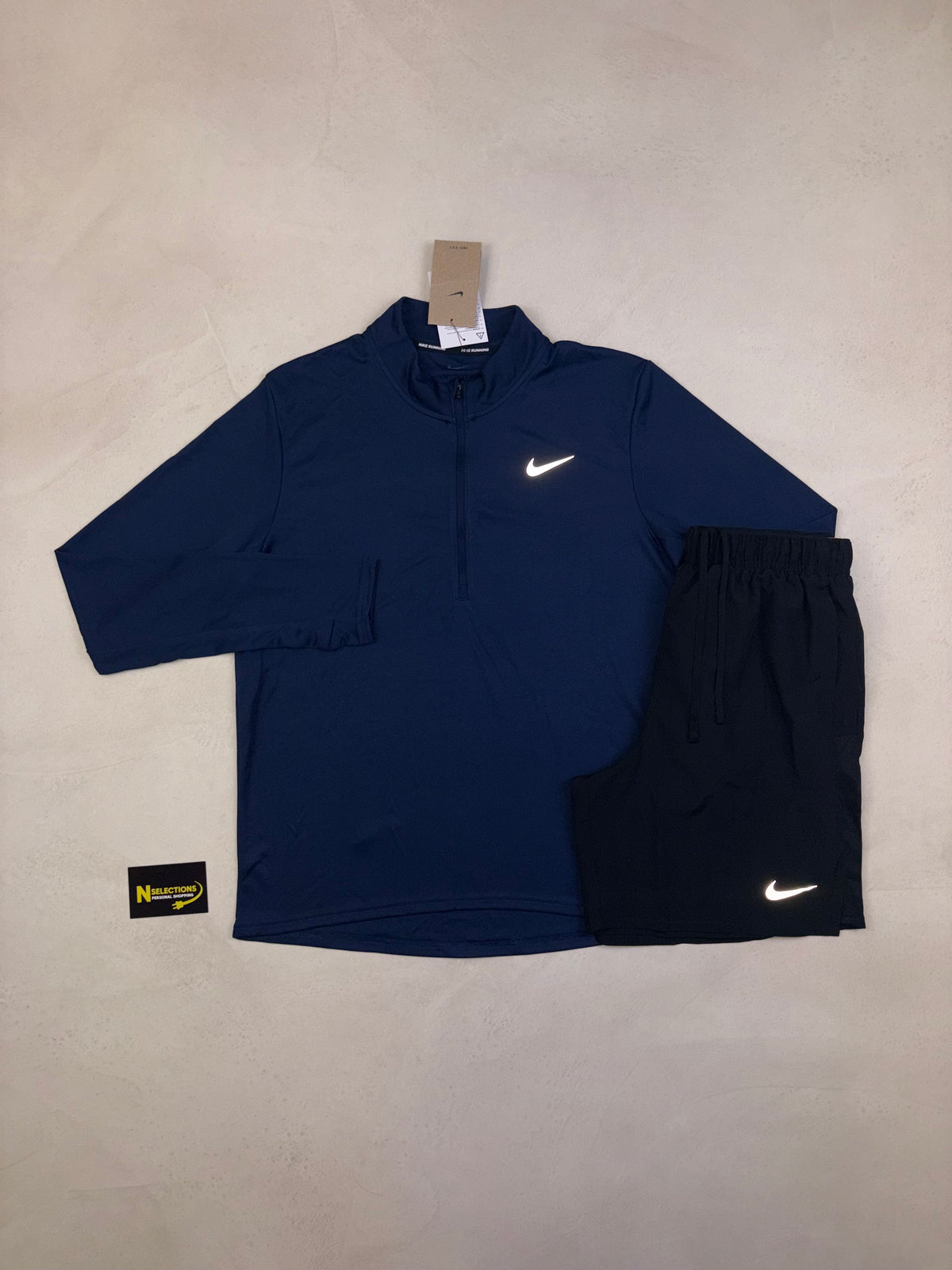 Nike Navy Q-Zip Set