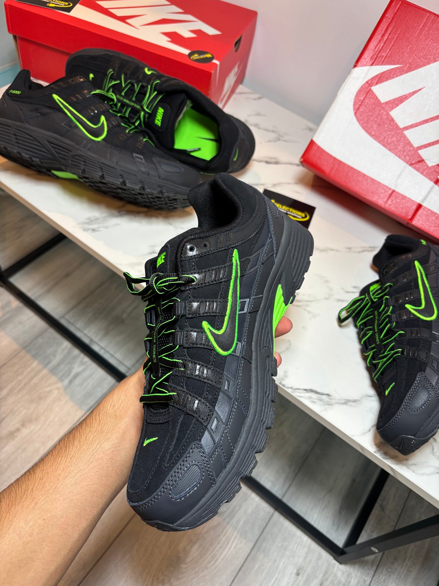 Black/Green Nike P6000
