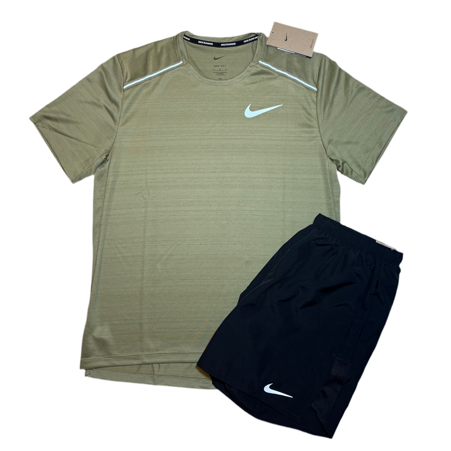 Olive Nike Miler + Short Set