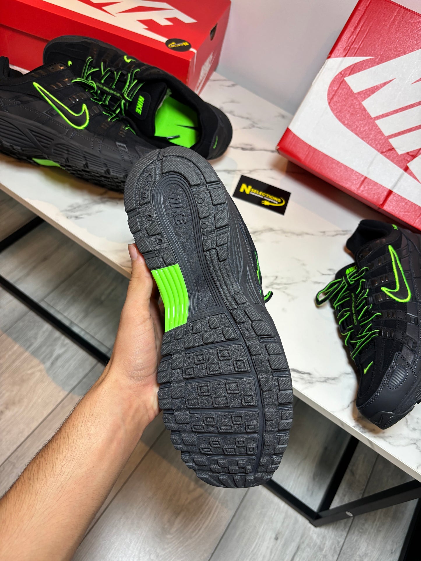 Black/Green Nike P6000