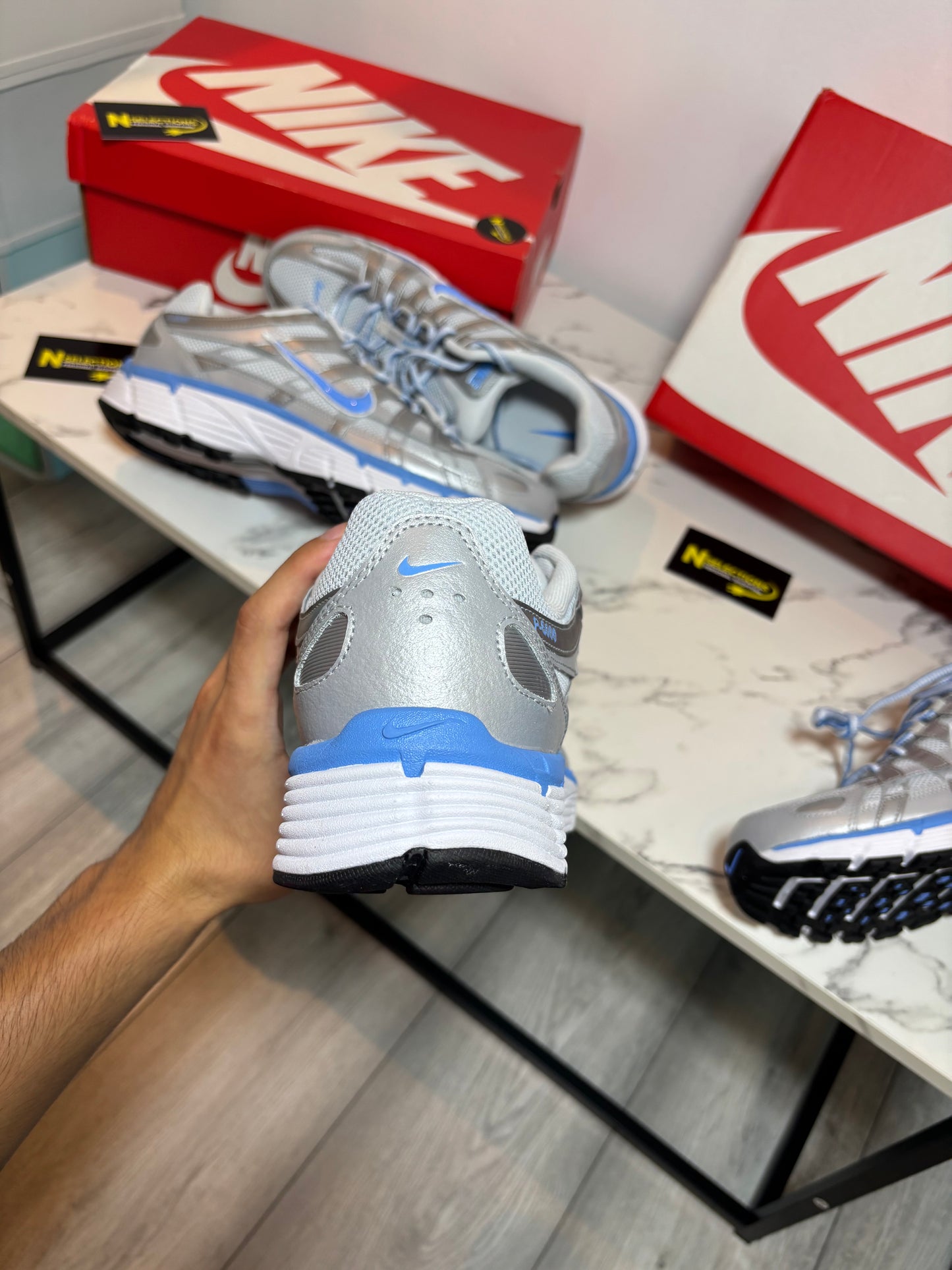 Metallic/Blue Nike P6000