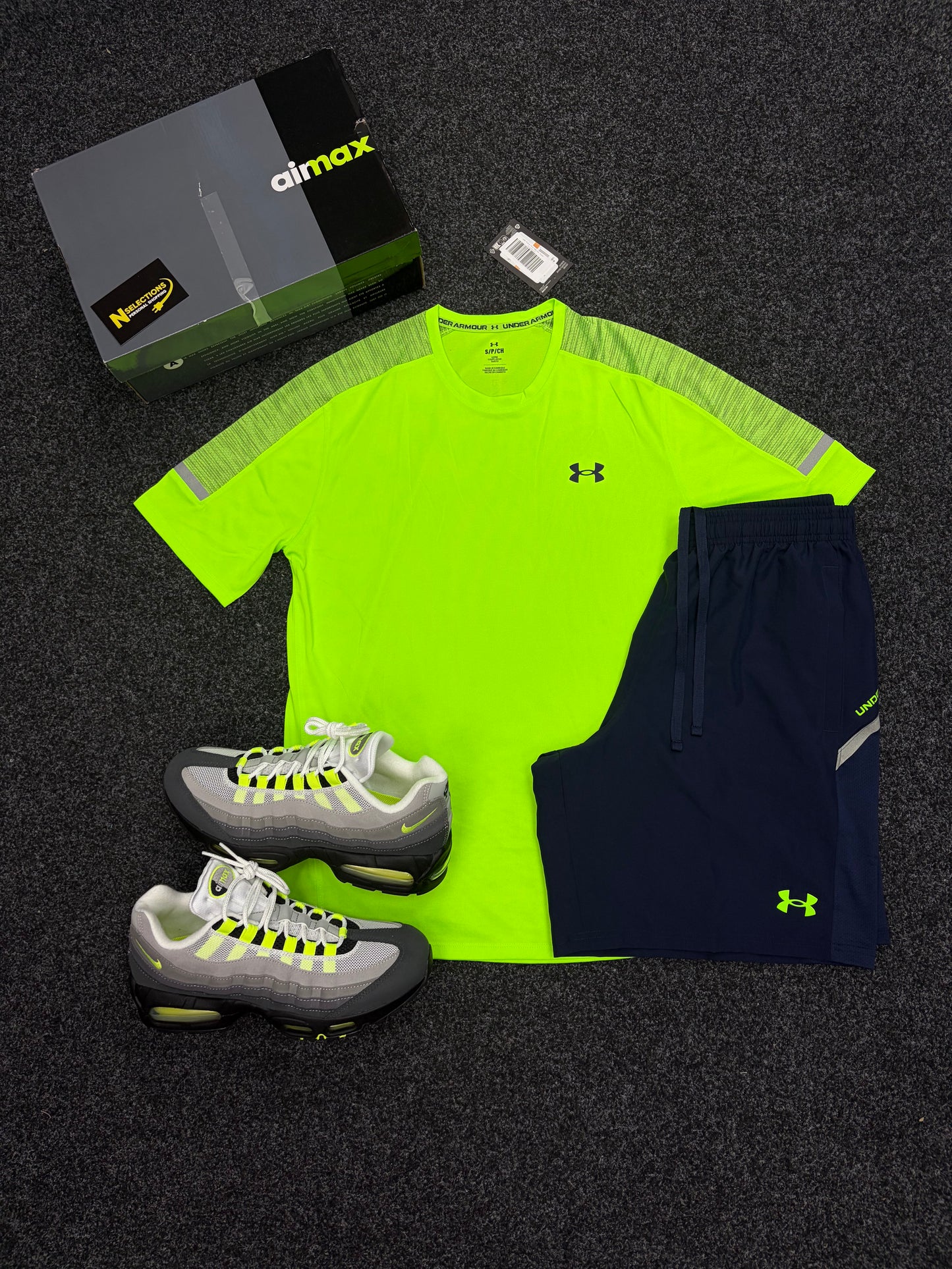 Neon Underarmour Short Set