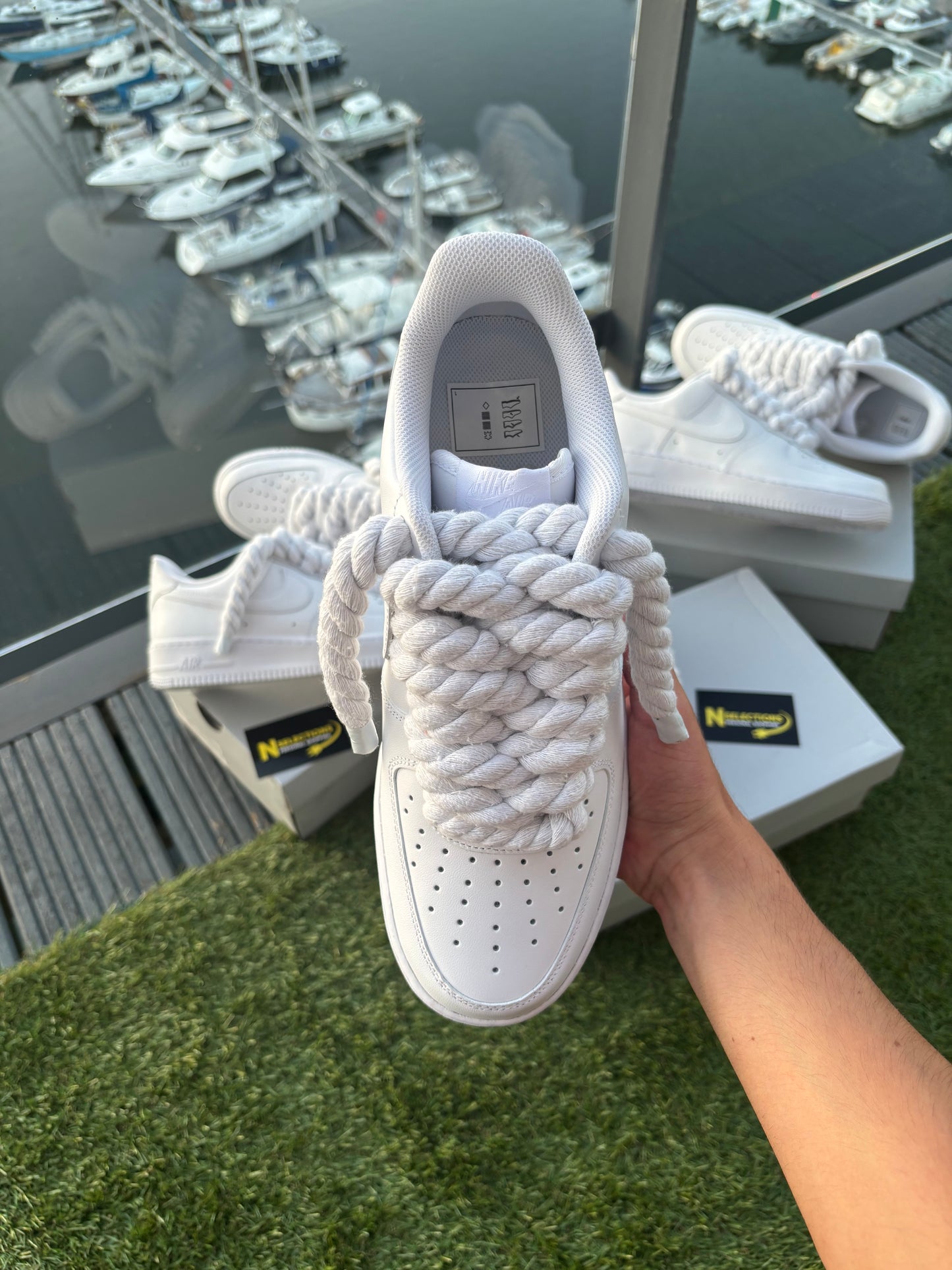 Roped AirForce 1 White