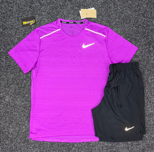 Grape Nike Miler Short Set