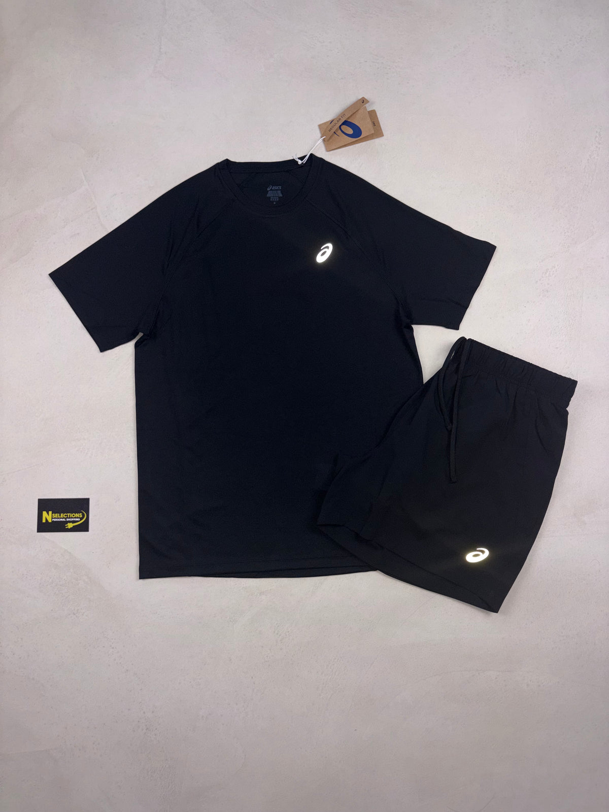 Asics Black Short Set