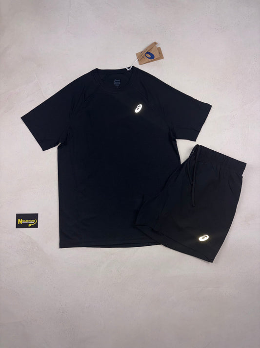 Asics Black Short Set