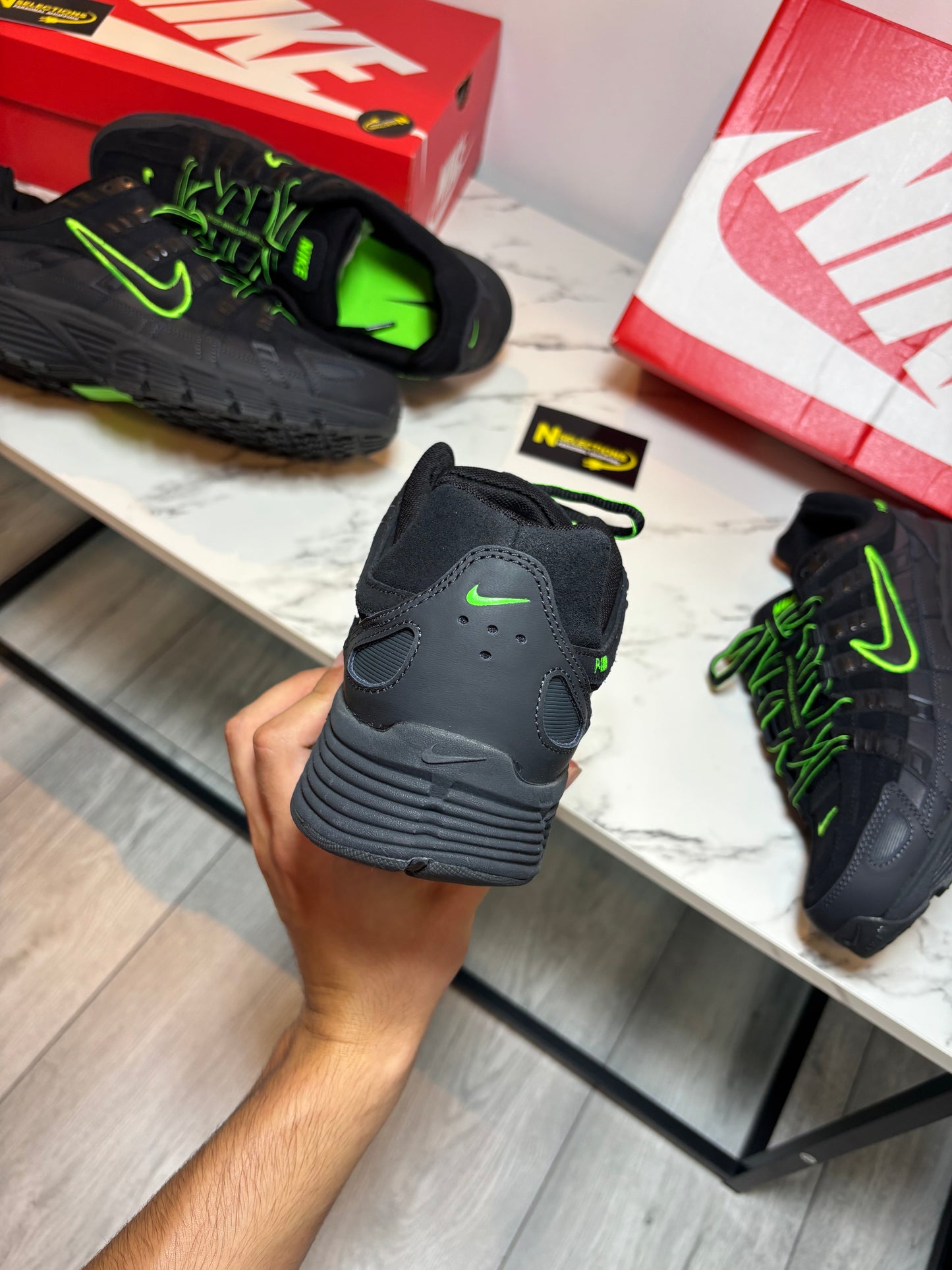 Black/Green Nike P6000