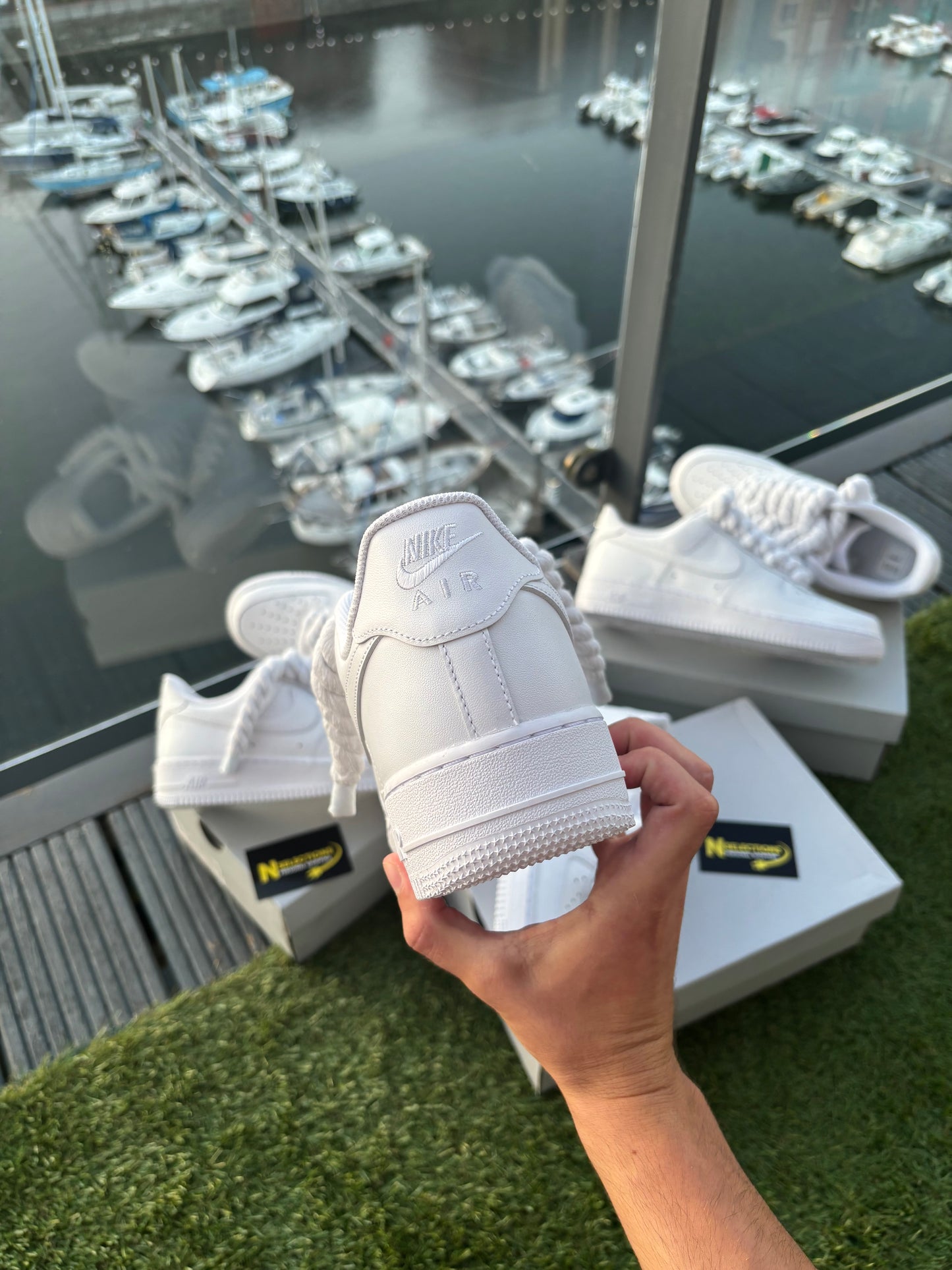 Roped AirForce 1 White