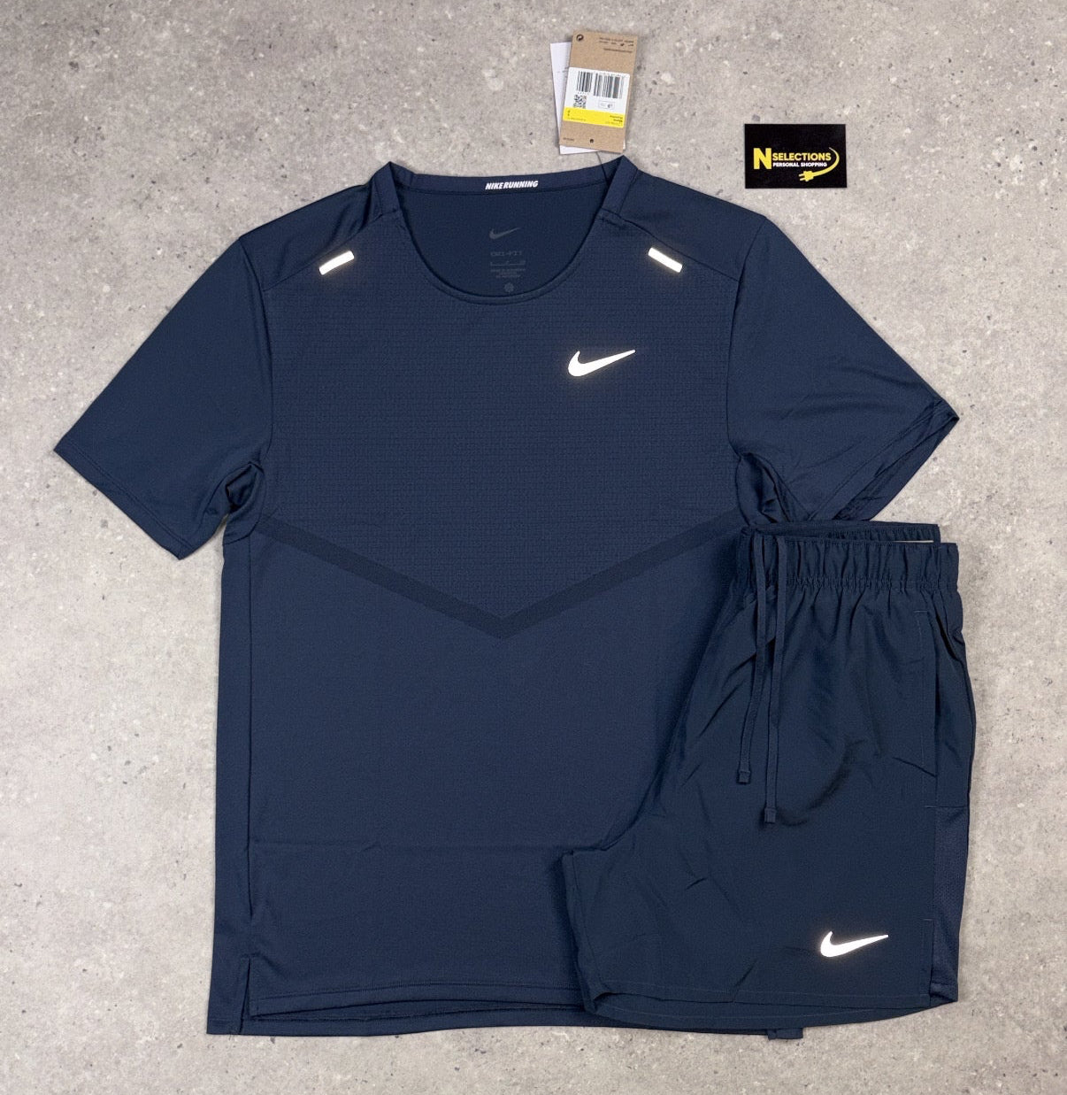 Navy Nike Miler 365 Short Set