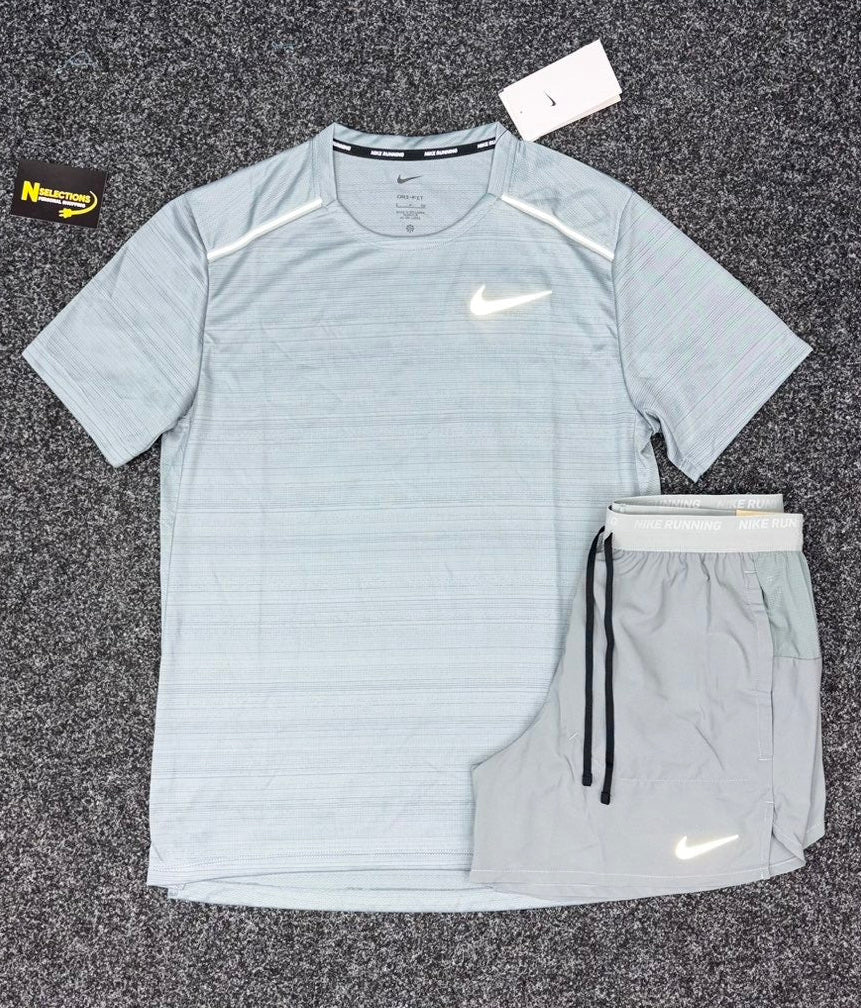 Grey Nike Miler Short Set