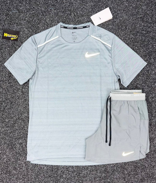 Grey Nike Miler Short Set