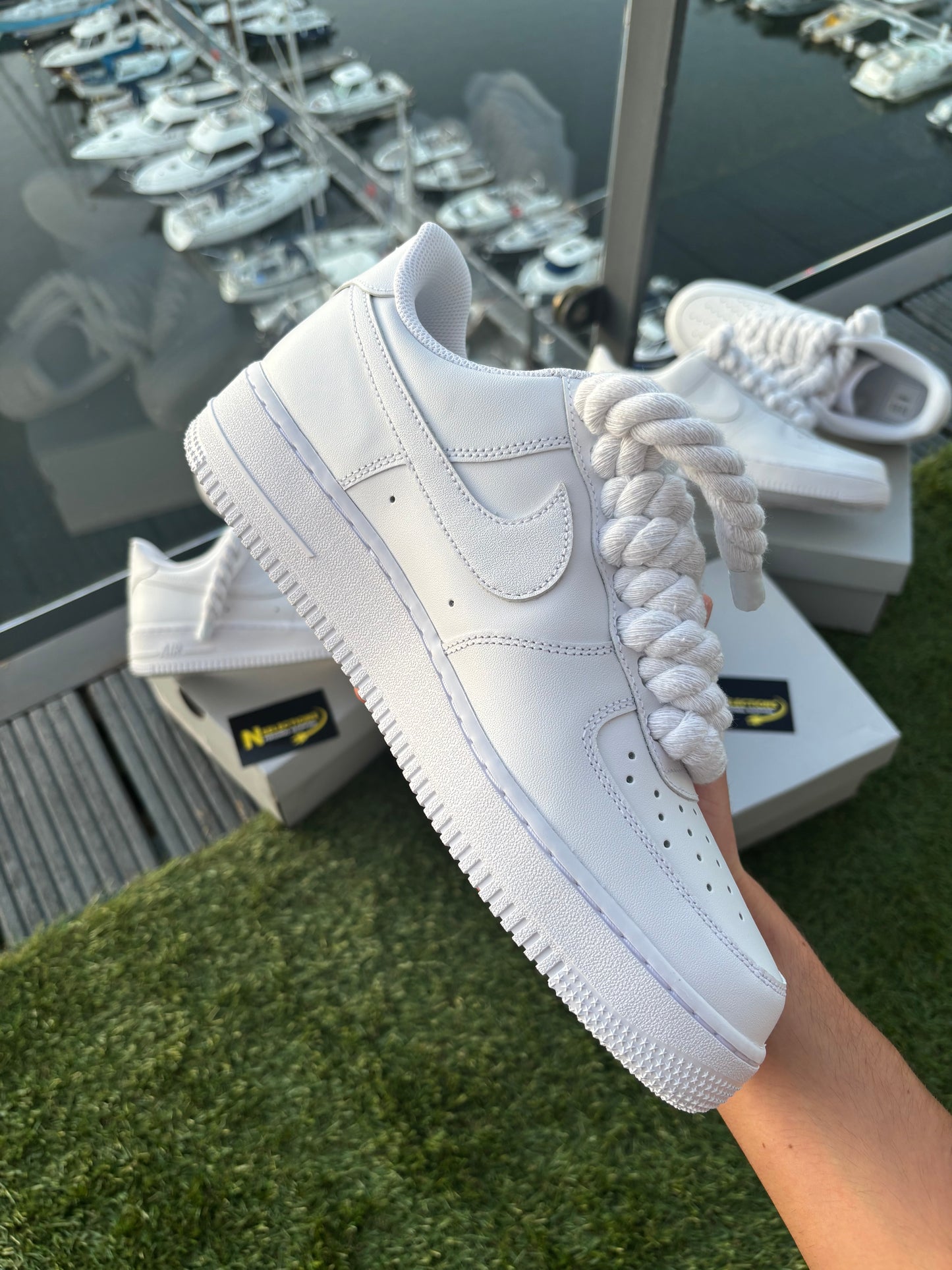 Roped AirForce 1 White
