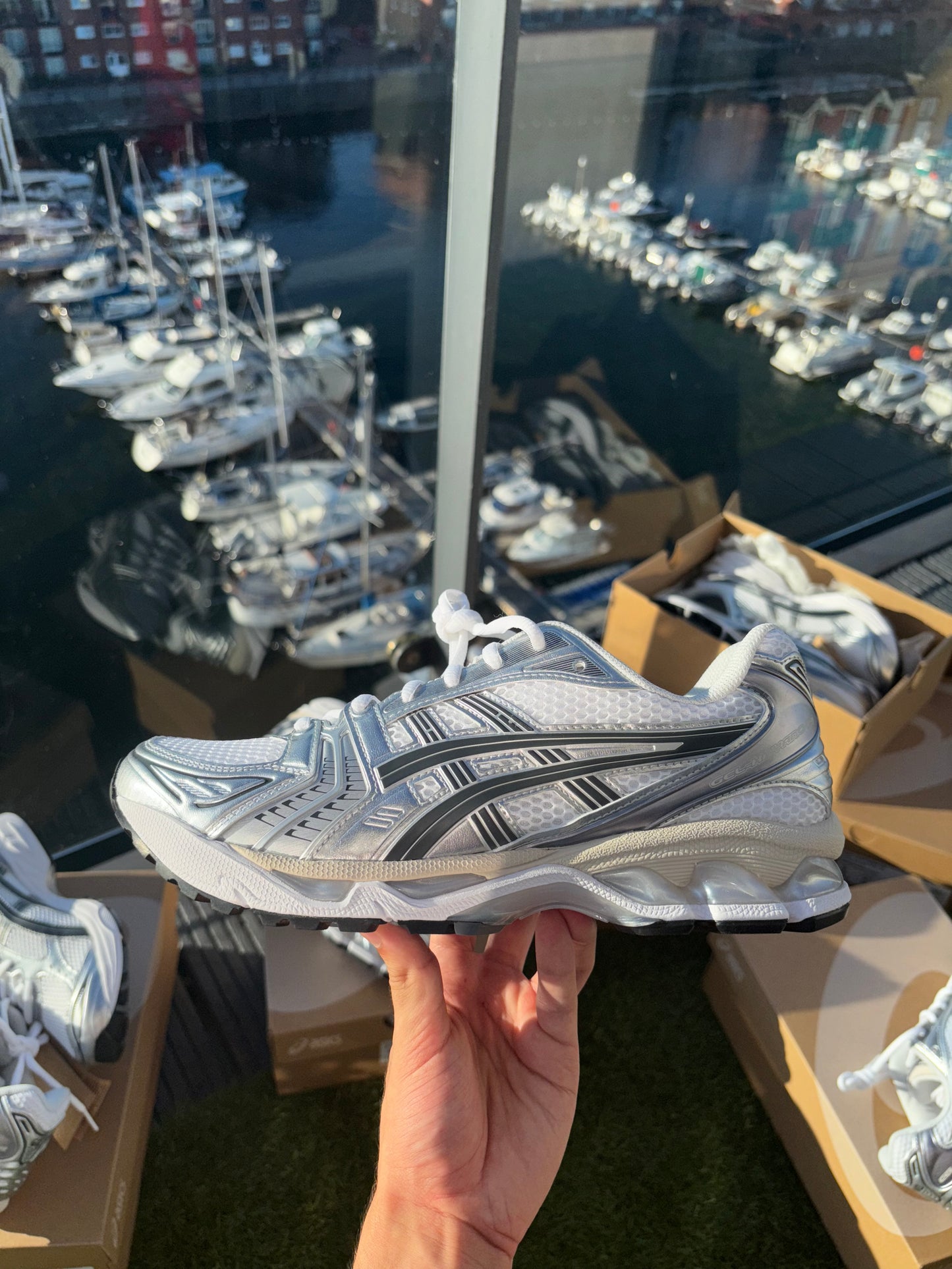 ASICS Gel-Kayano 14 White/Graphite Grey