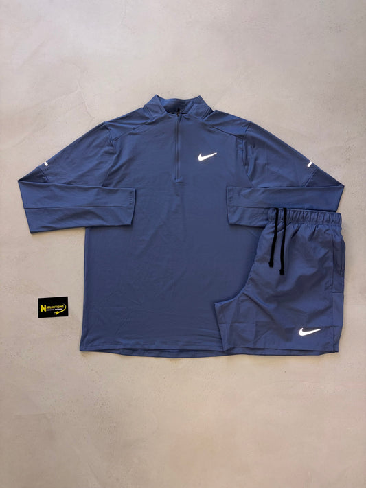 Nike Miler Indigo Q-Zip Set
