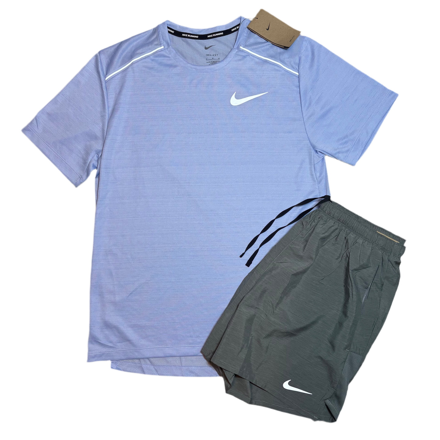 Cobalt Bliss Miler + Grey Short Set
