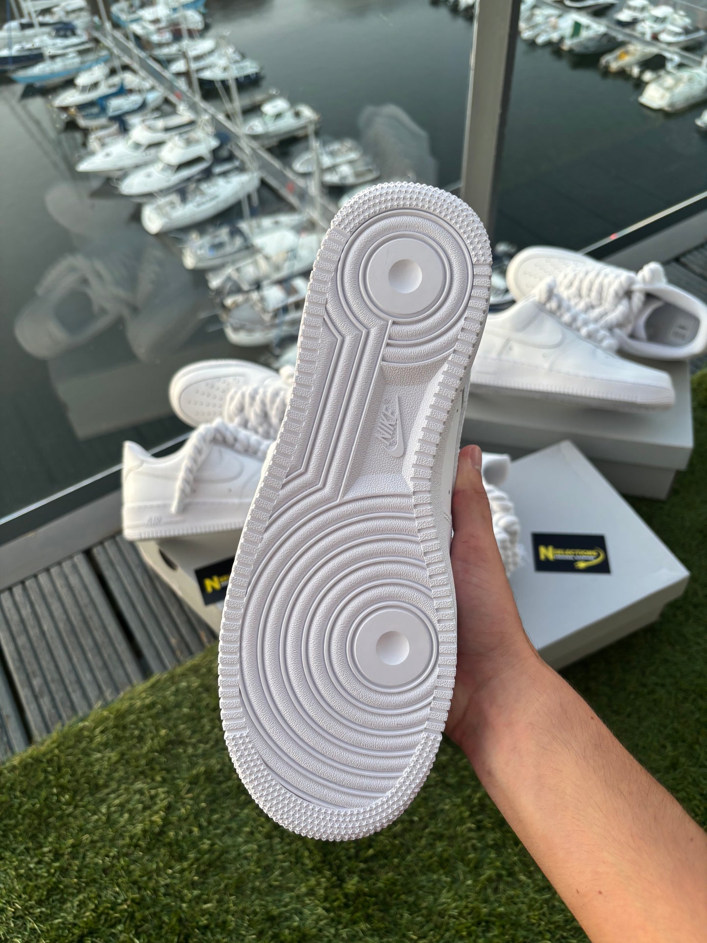 Roped AirForce 1 White