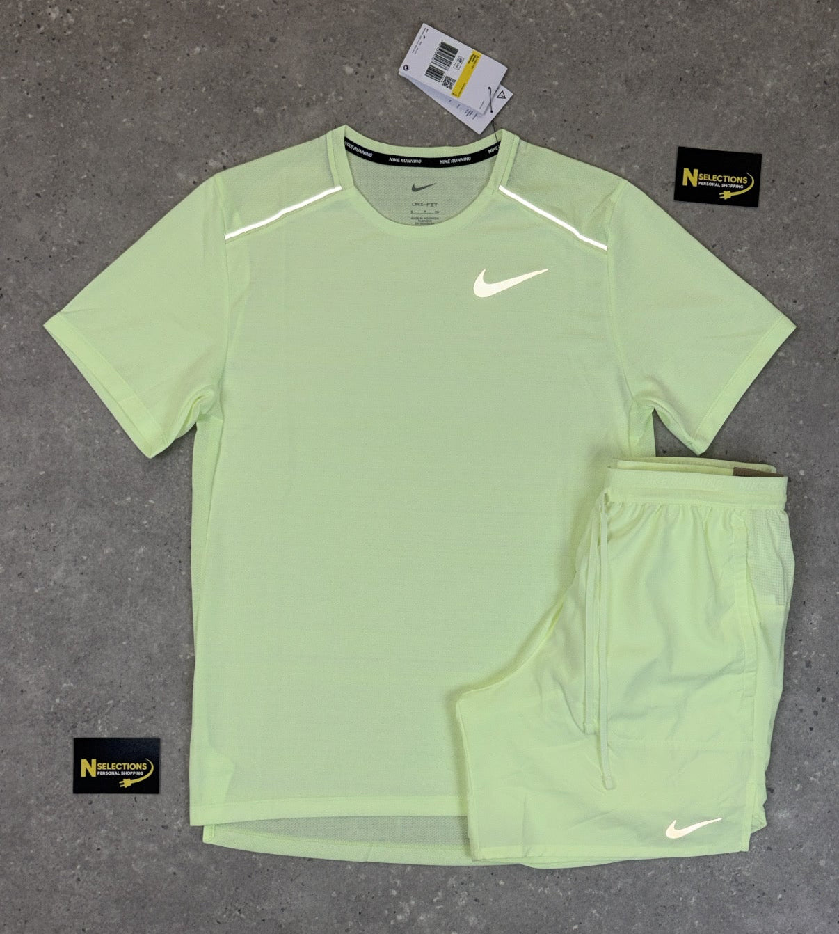 Neon Nike Miler Short Set