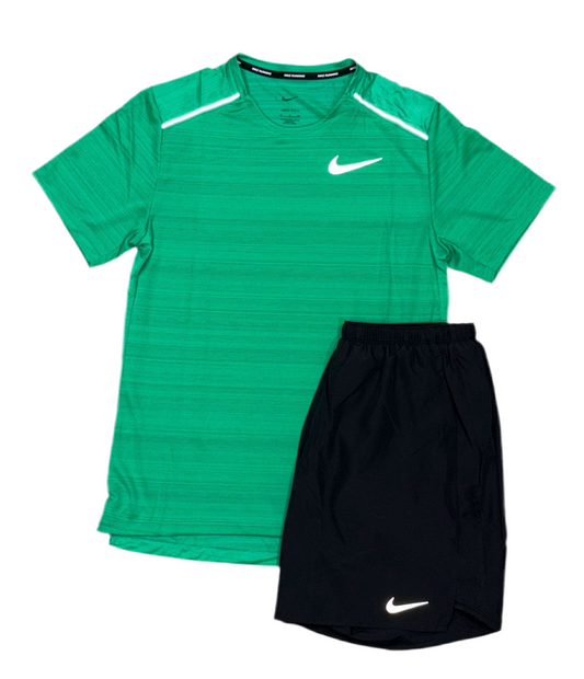 Emerald Green Nike Miler + Short Set