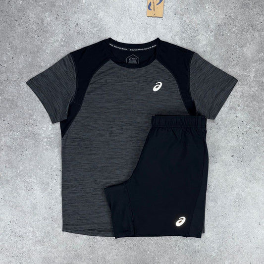 Black Asics Short Set