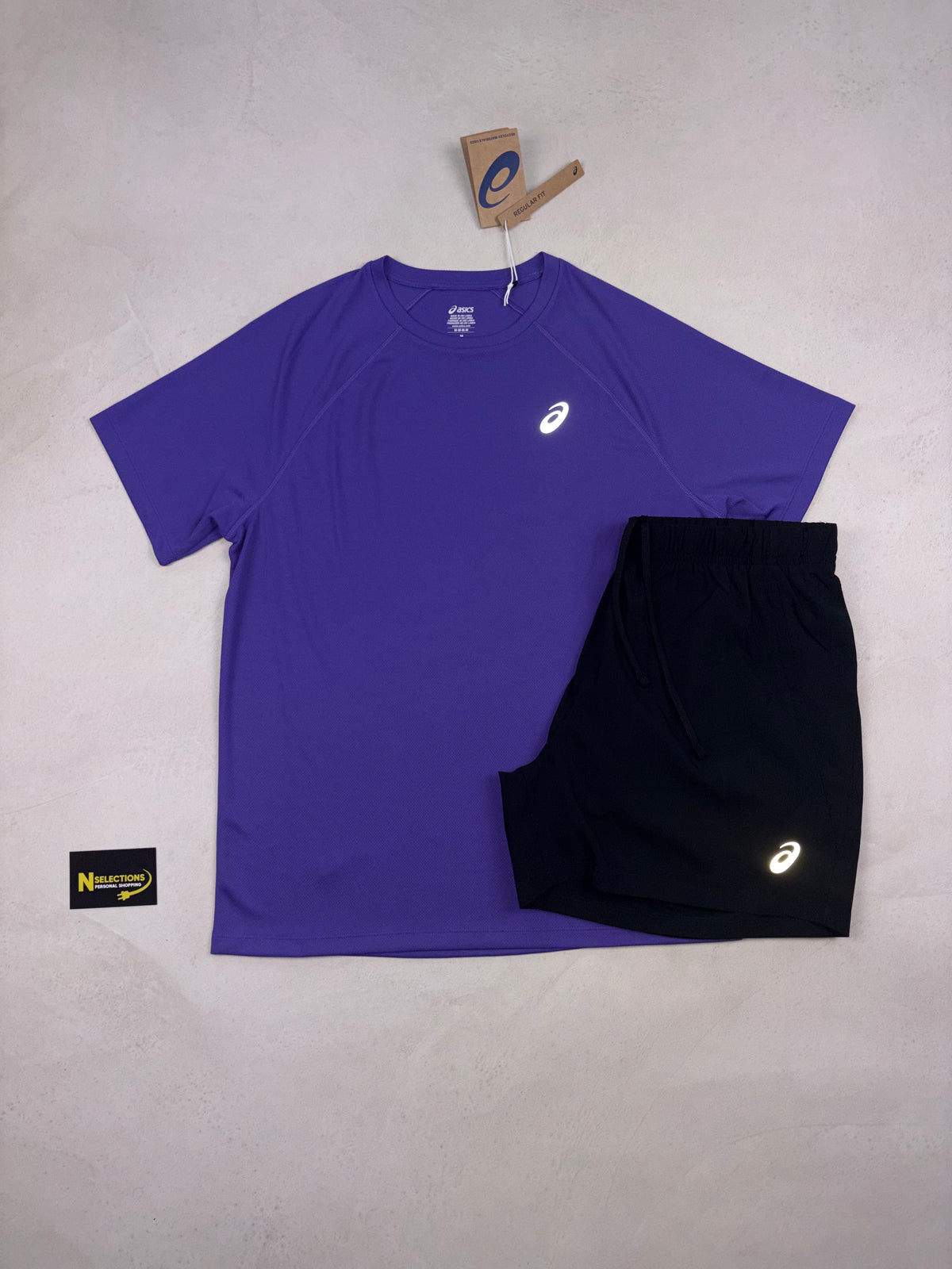 Asics Purple Short Set