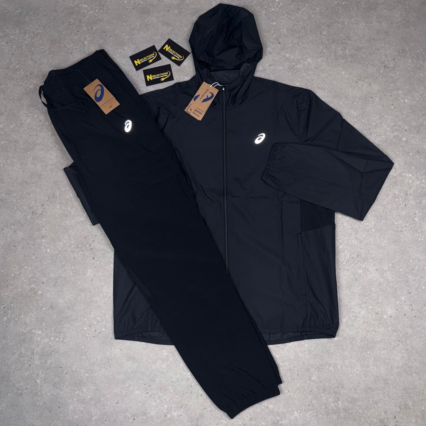 Black ASICS Repel Tracksuit