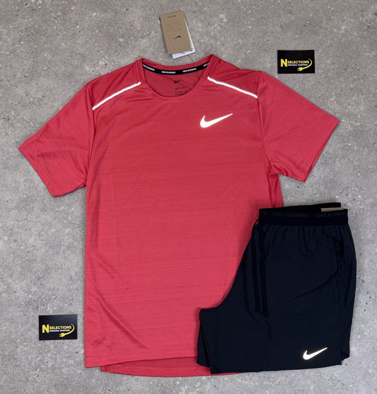 Adobe Pink Nike Miler Short Set