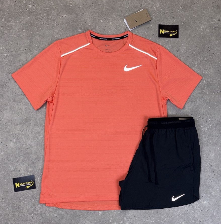 Peach Nike Miler Short Set
