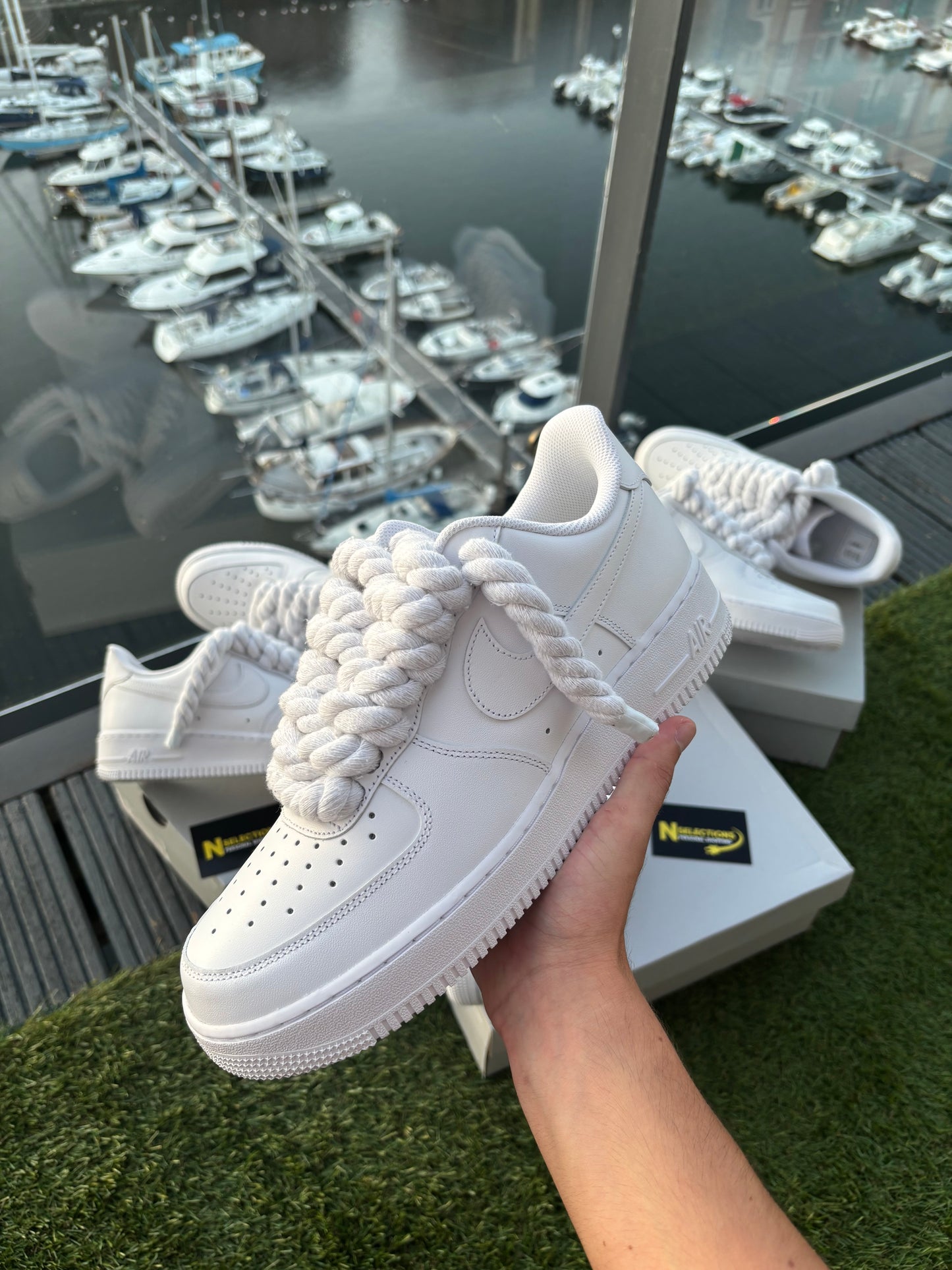 Roped AirForce 1 White