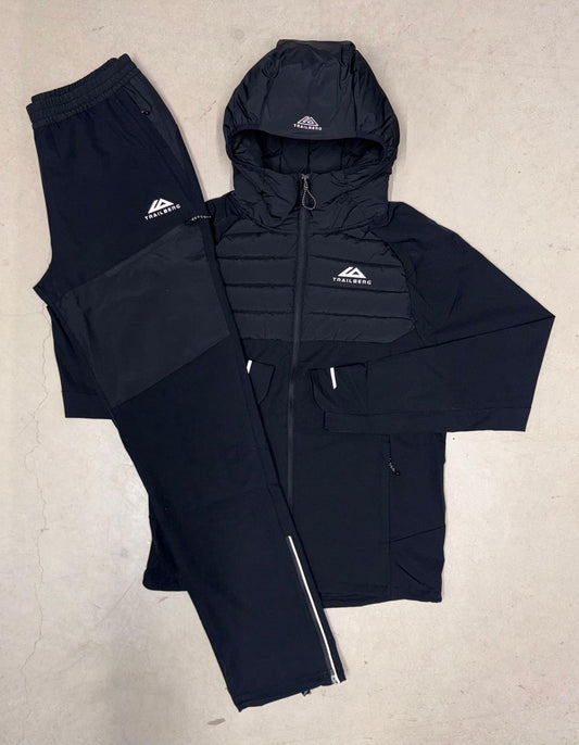 Black Hybrid Trailberg Tracksuit