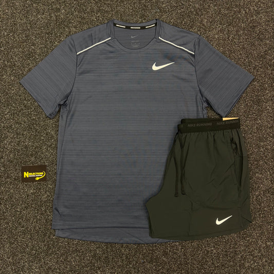 Navy Nike Miler Short Set