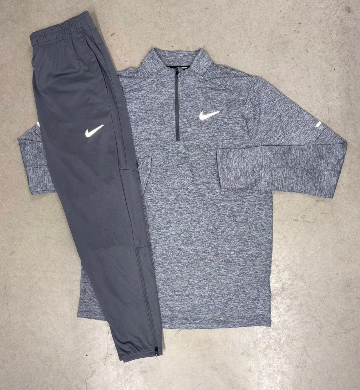 Nike Stride Grey Q-Zip Tracksuit