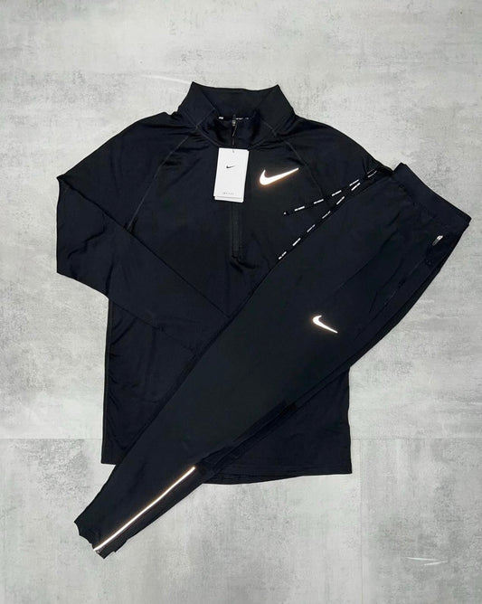 Nike Black Q-Zip Tracksuit
